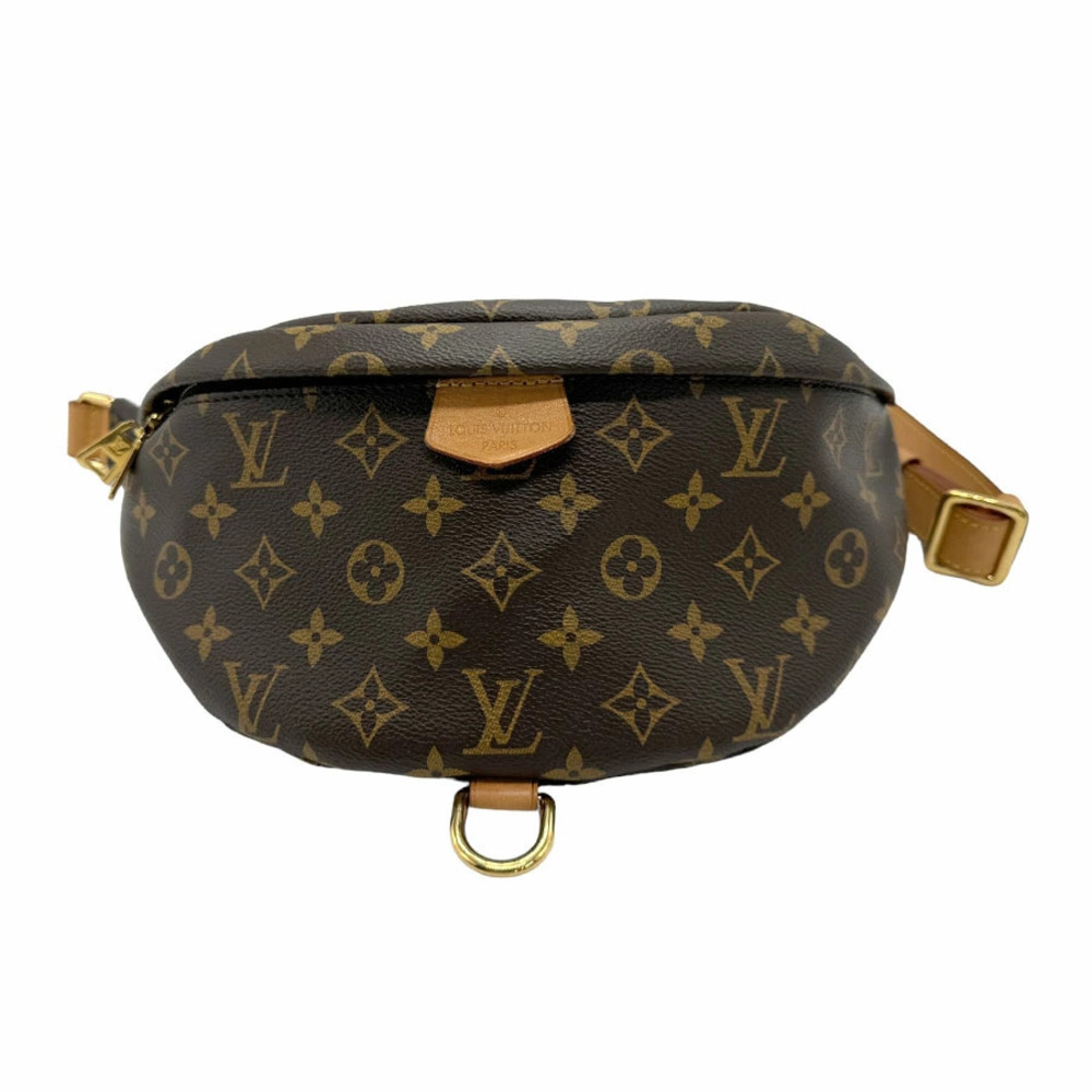 Louis Vuitton Body Belt Bum Crossbody Bag Waist Monogram Bum Canvas Brown Gold